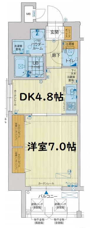 アスヴェル梅田WEST  間取り