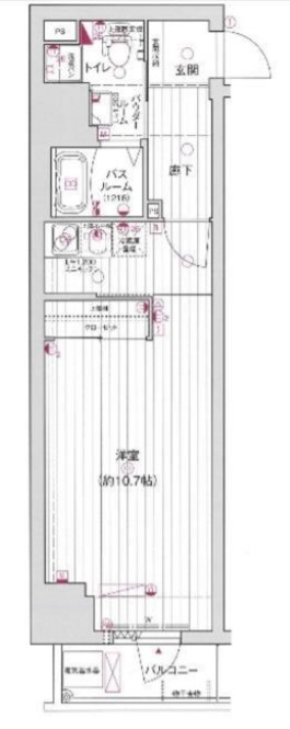 エグゼ難波東　間取り