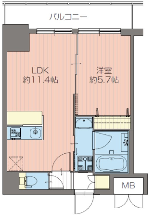 ORSUS新大阪(旧プレジオ新大阪ROUGE) 間取り