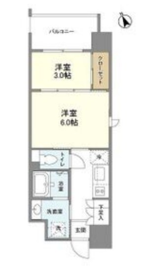 リビオメゾン西天満 間取り