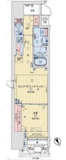 コンフォリア西天満　間取り