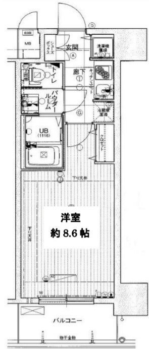 スワンズシティ堂島川 間取り
