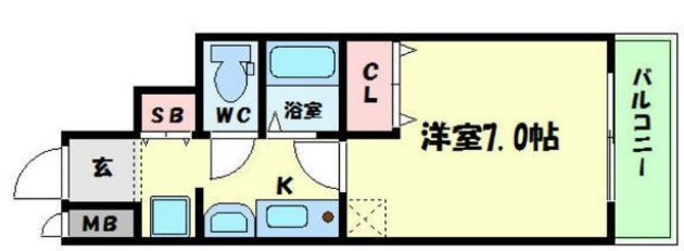 ラナップスクエア阿波座 間取り