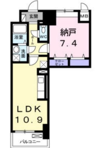 なんばソラニワ　間取り
