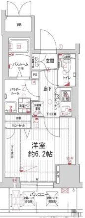 エグゼ天王寺Ⅱ 間取り