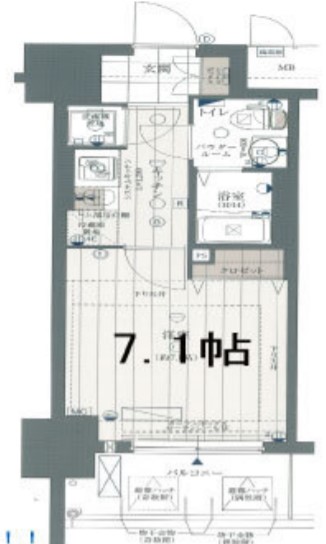 レジュールアッシュ大阪城ノルド 間取り