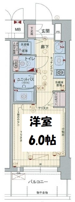 プレサンス阿波座ステーションフロント 間取り