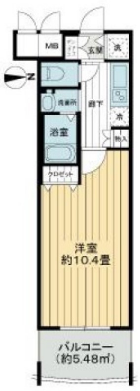 エステムコート難波Ⅱアレグリア 間取り