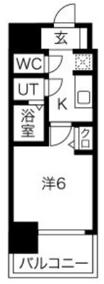 プレサンス南堀江 間取り