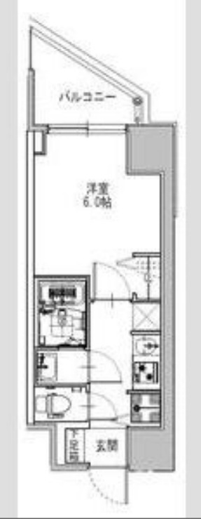 S-RESIDENCE堺筋本町Uno 間取り図