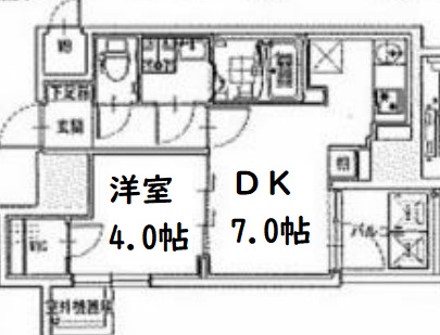 S-RESIDENCE堺筋本町Uno 間取り図
