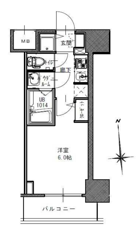 S-RESIDENCE南堀江 間取り