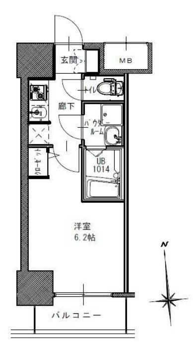 S-RESIDENCE南堀江 間取り