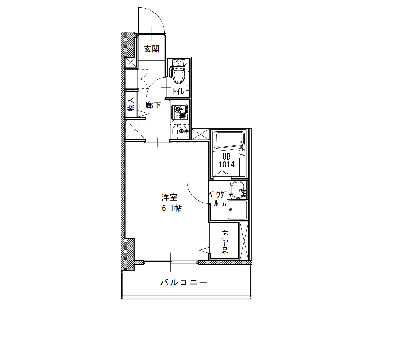 S-RESIDENCE南堀江 間取り