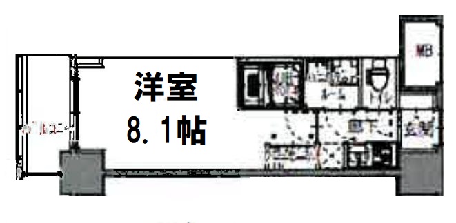 S-RESIDENCE阿波座WEST 間取り