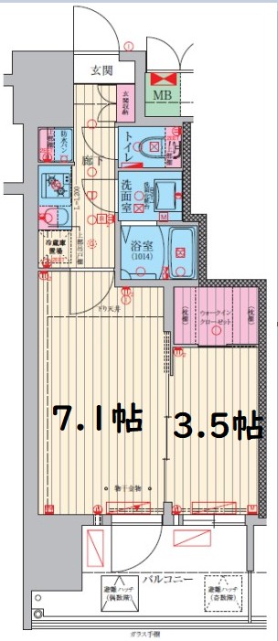 ファーストフィオーレ九条Ⅱ 間取り