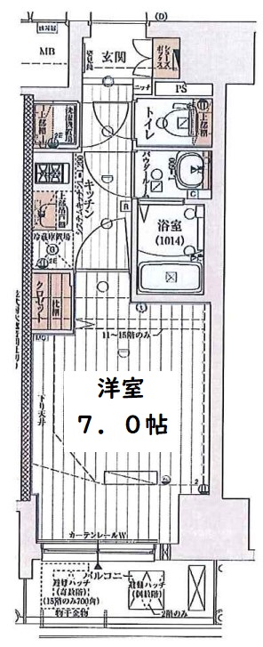 レジュールアッシュ谷町六丁目フェリシア 間取り