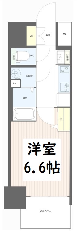 メルディア大正D.C. 間取り