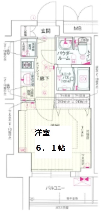 プレサンス松屋町グレース 間取り
