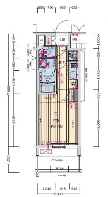 プレサンス京町堀ノース 間取り