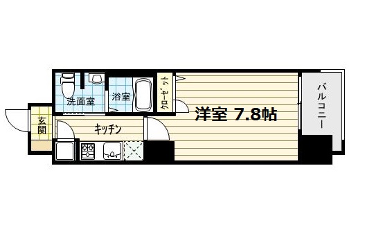 レジュールアッシュ南堀江 間取り