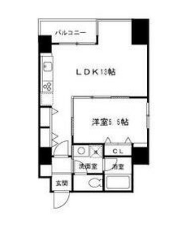 K-CRAFT UMEDA161 間取り