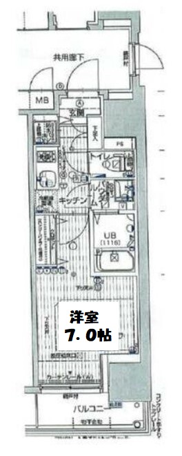 エスリード大手前 間取り