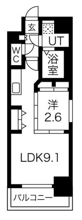 ファーストフィオーレ心斎橋イーストⅡ 間取り