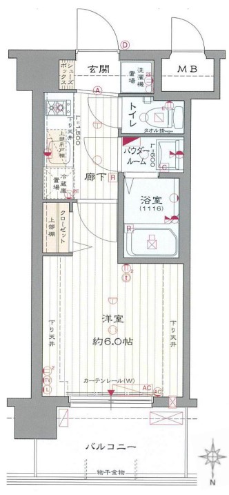 ドルチェヴィータ北浜 間取り