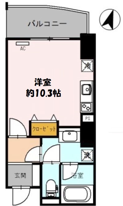 エトワール北新地 間取り図