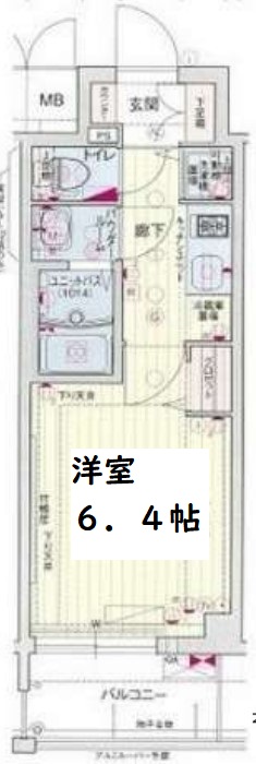 プレサンス谷町リーベ 間取り