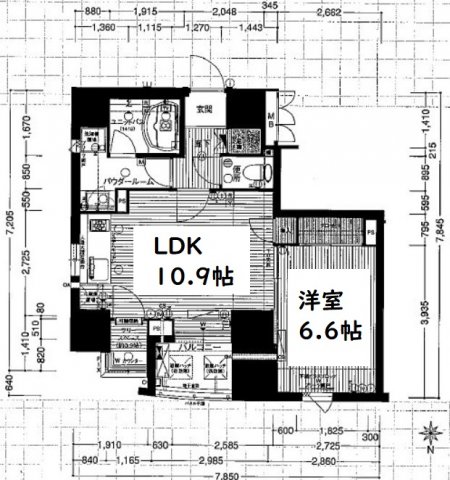 プレサンスNEO中之島公園 間取り