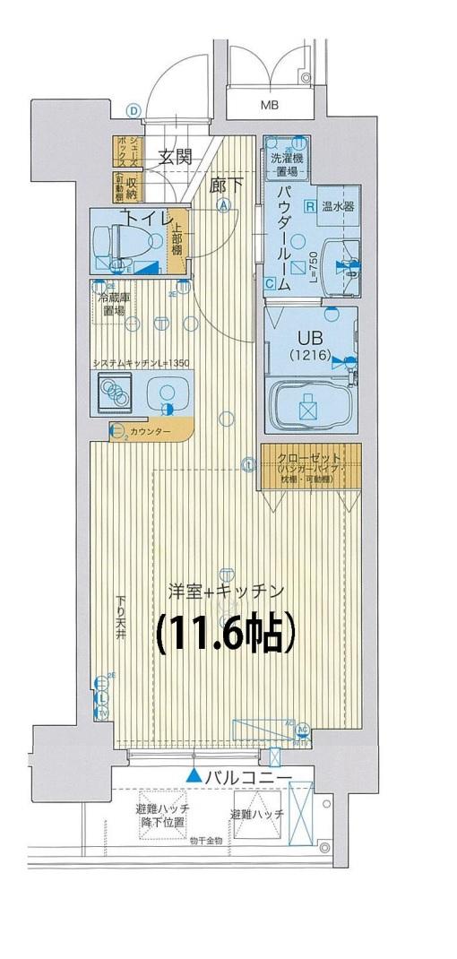 アスヴェル大阪城WESTⅡ 間取り