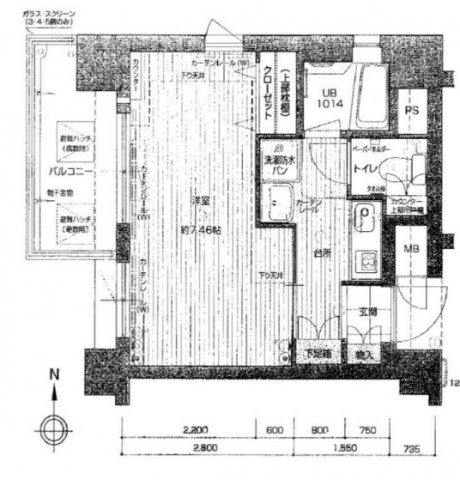 クレアートアドバンス大阪城南 間取り図