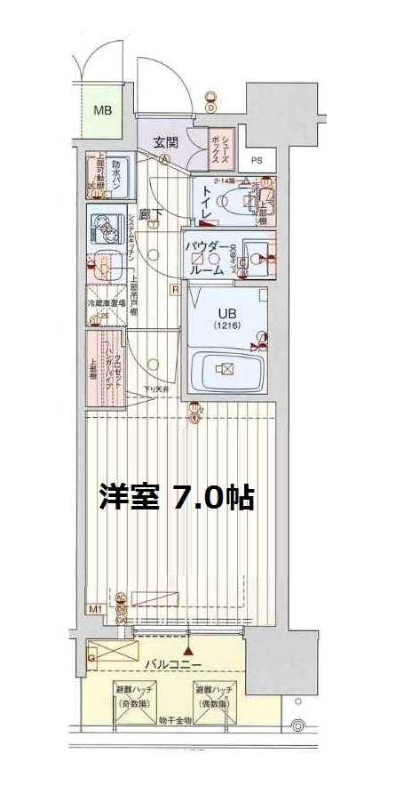 クリスタルグランツ難波Ⅱ 間取り