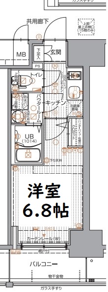 エスリード大阪上本町ブランシュ 間取り