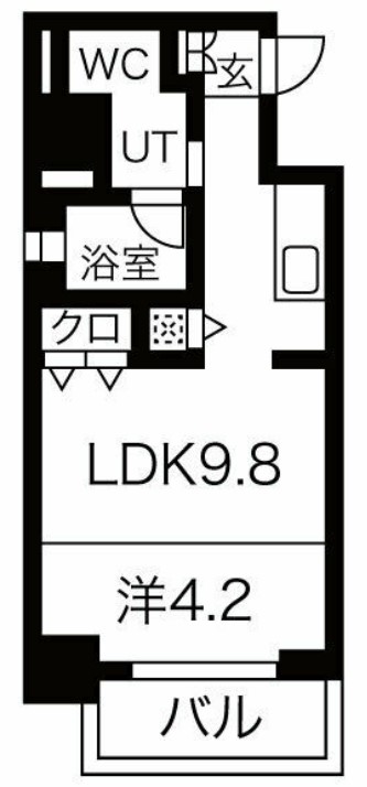 クリスタルブライト天満橋リバーサイド　間取り