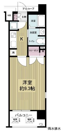 フォレシティ肥後橋 間取り