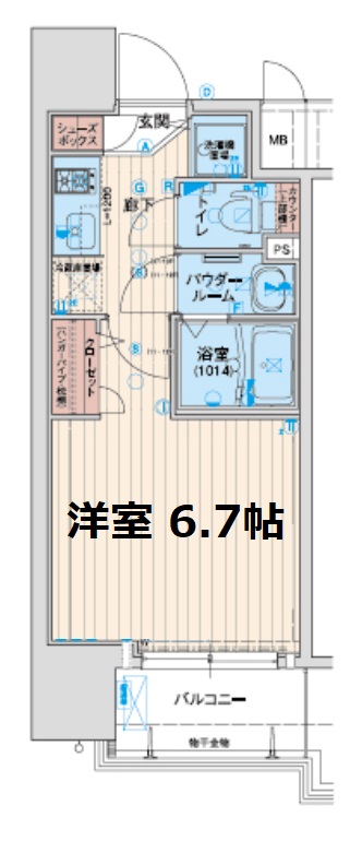 アドバンス上町台Ⅱクレイドル 間取り