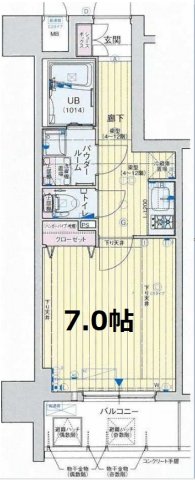 アドバンス大阪城グラシア 間取り図