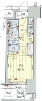 プレサンス新大阪ストリーム 間取り