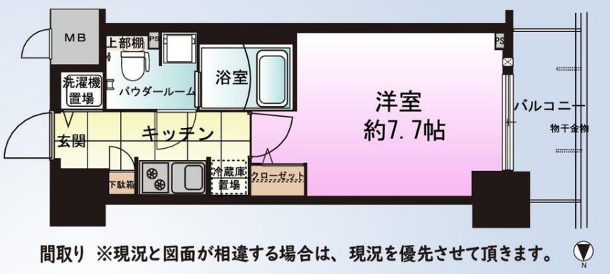 S-RESIDENCE難波EAST 間取り