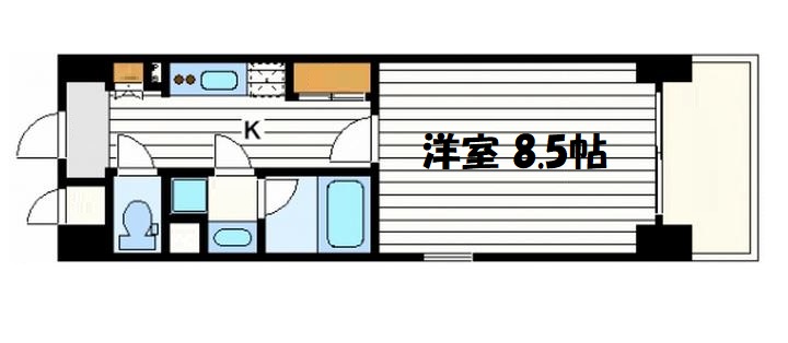 アスヴェル心斎橋東Ⅱ 間取り