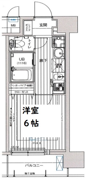 プレミアムステージ新大阪駅前Ⅱ  間取り