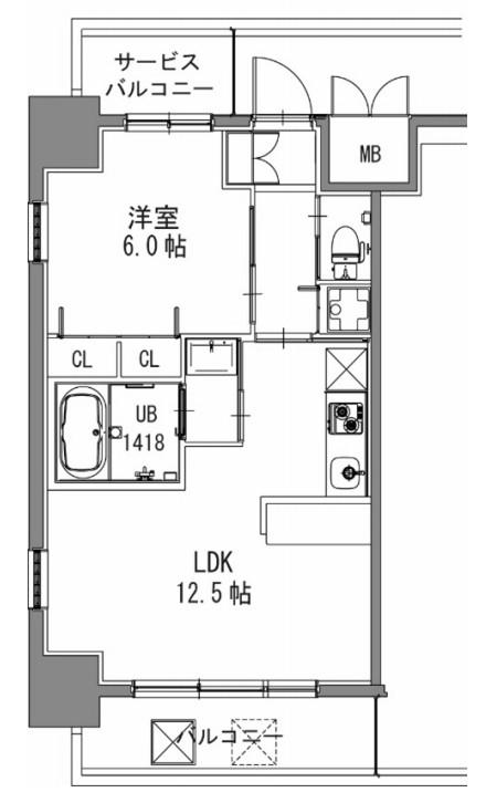 スプランディッド新大阪キャトル　間取り