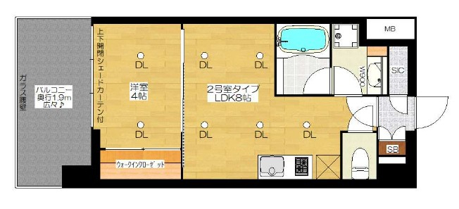 ブエナビスタ梅田ノース　間取り