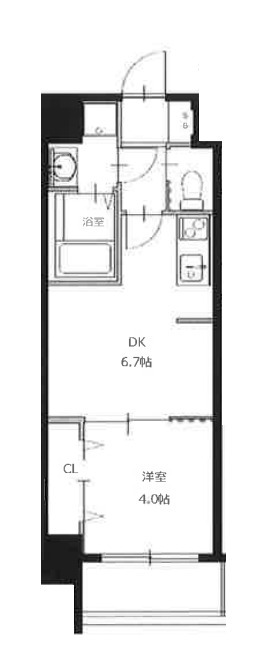仮）天王寺区烏ヶ辻共同住宅　間取り