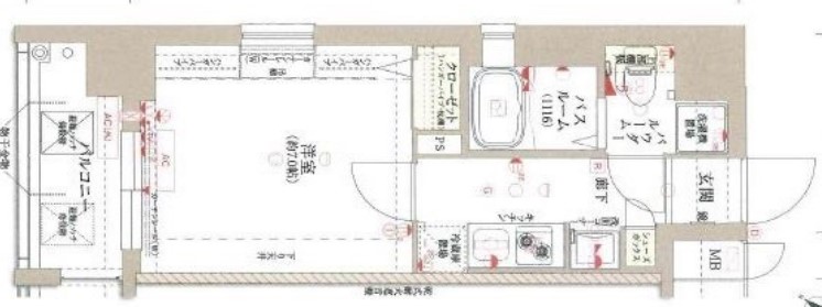 ジュネーゼグラン福島ミラージュ 間取り