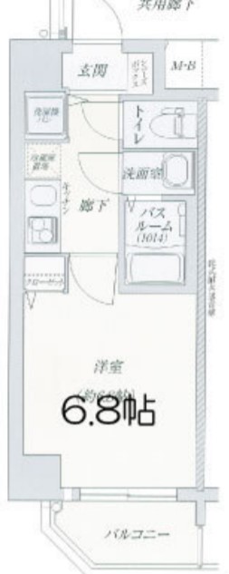 レジデンス福島Ⅱ 間取り