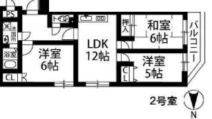 ドエル北堀江 間取り